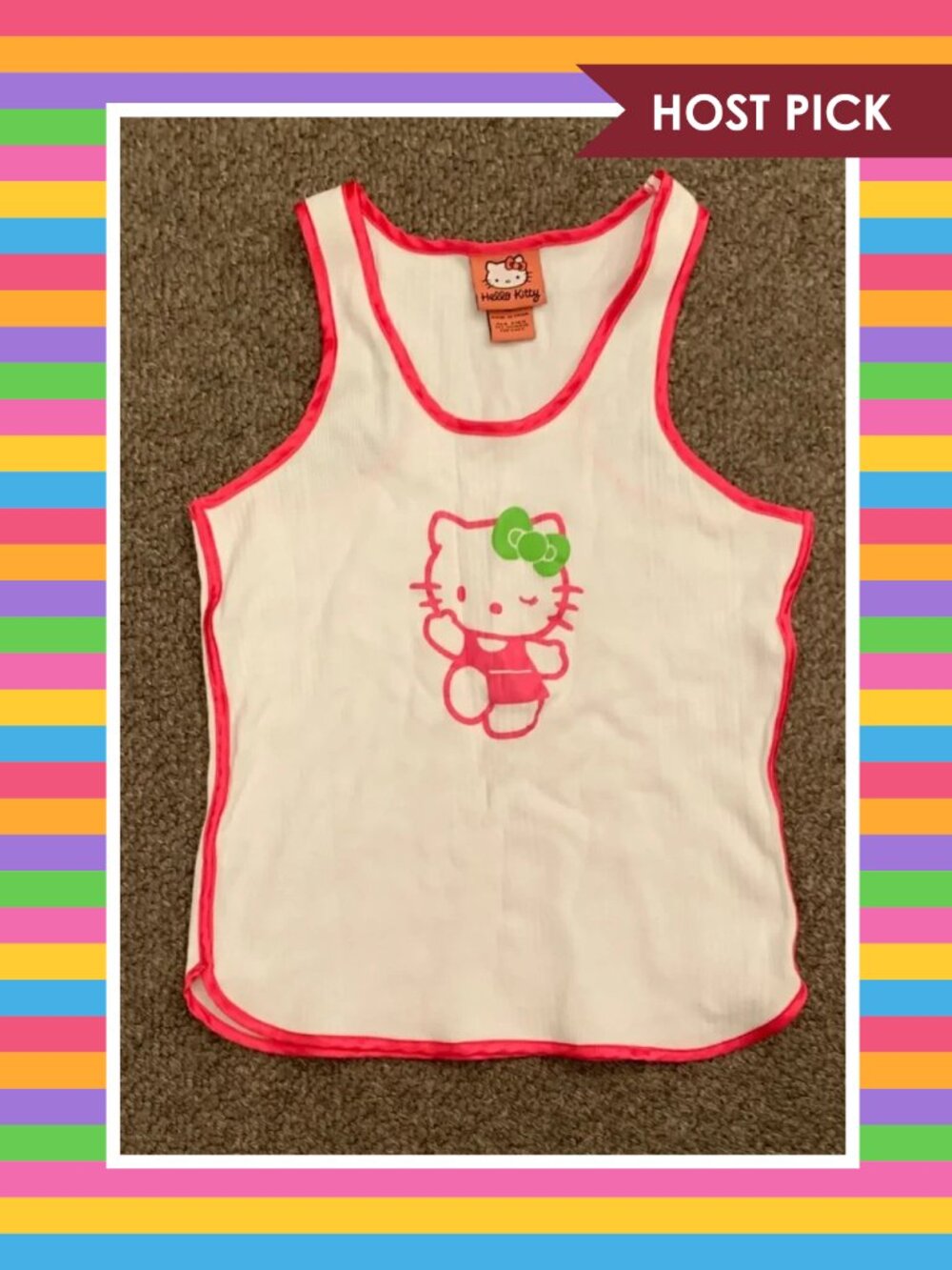 Hello Kitty Ribbed Tank (M)